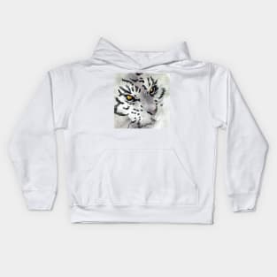 Tiger in Snowing Winter Kids Hoodie